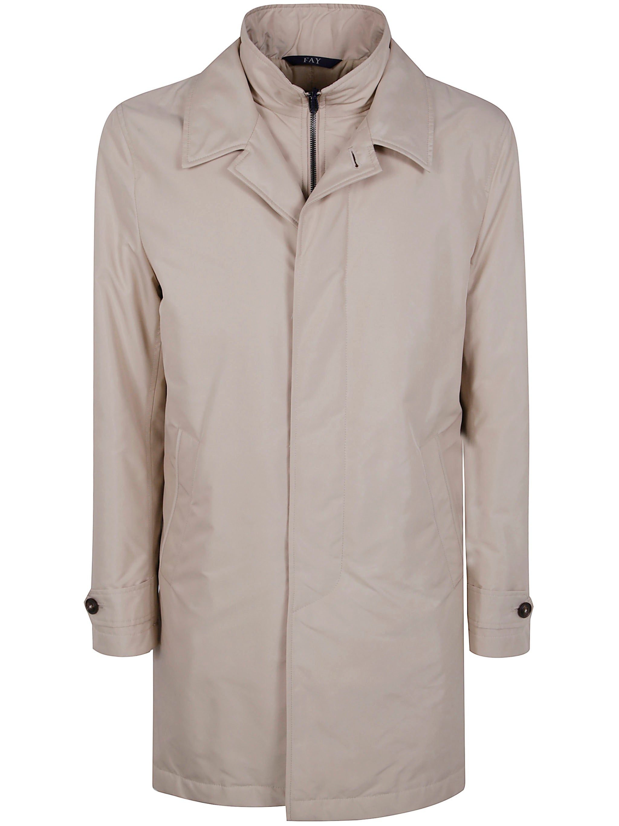 FAY Contemporary Raincoat with Double Front Construction