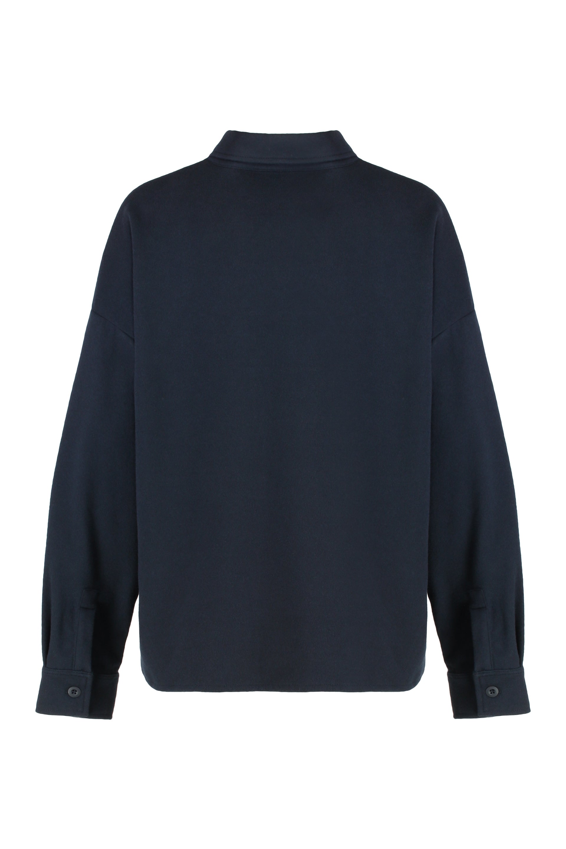 WEEKEND MAX MARA Flannel T-Shirt Jacket - Cropped Single-Breasted Style