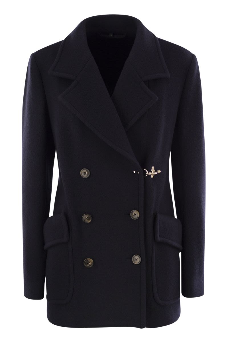 FAY Wool and Cashmere Blend Peacoat for Women
