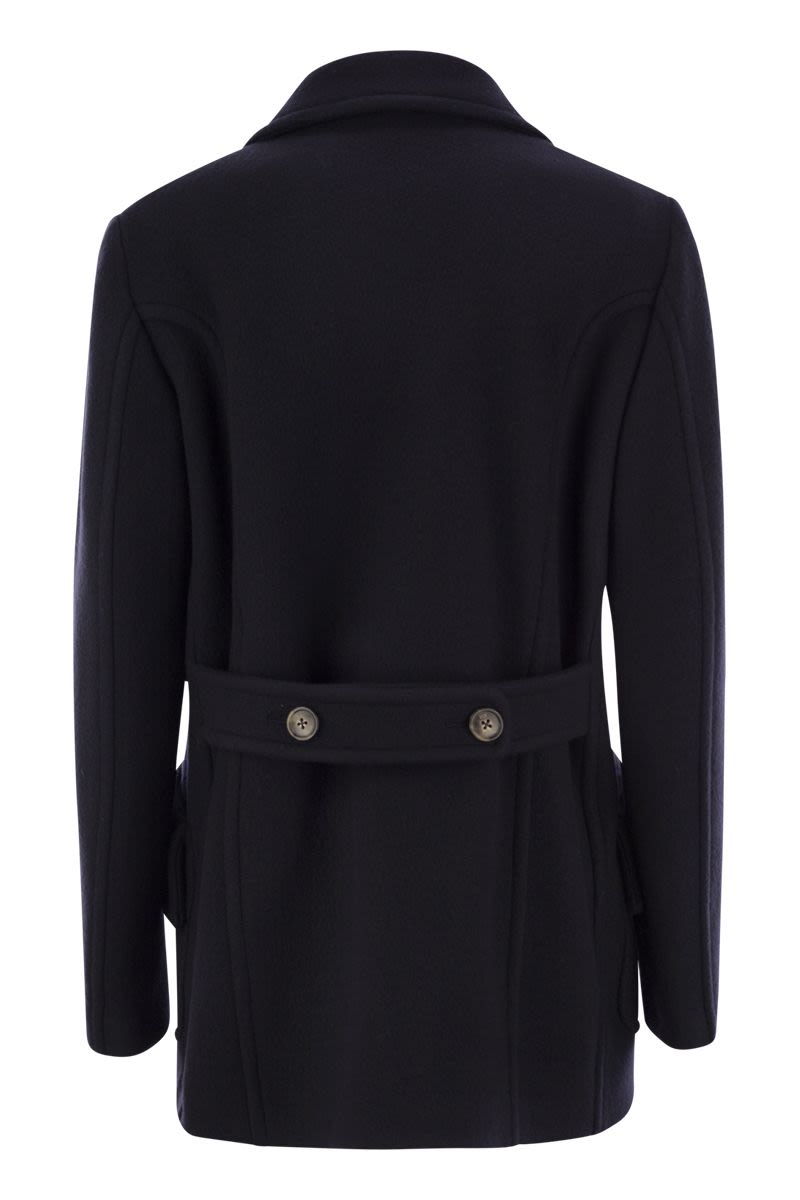 FAY Wool and Cashmere Blend Peacoat for Women