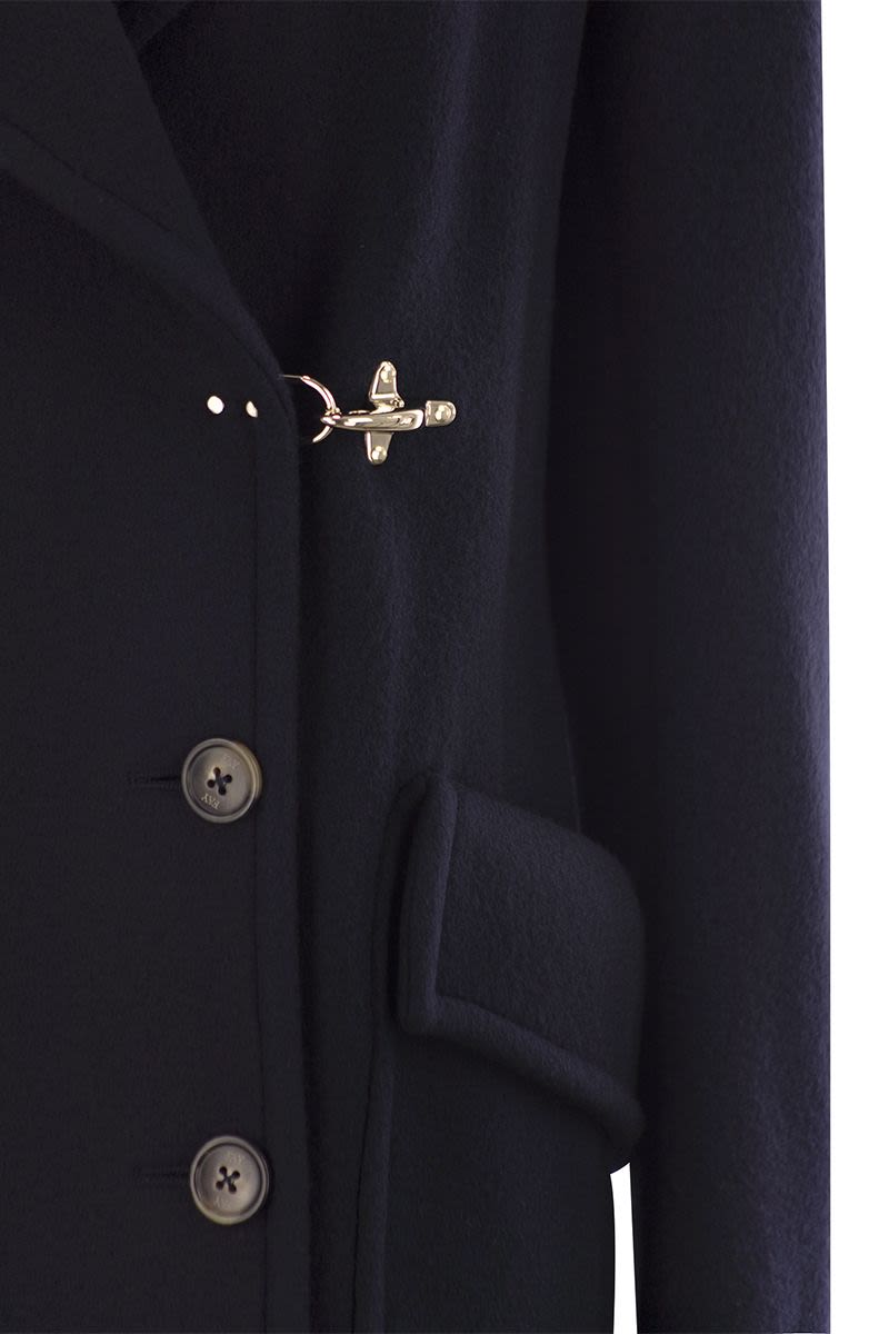 FAY Wool and Cashmere Blend Peacoat for Women