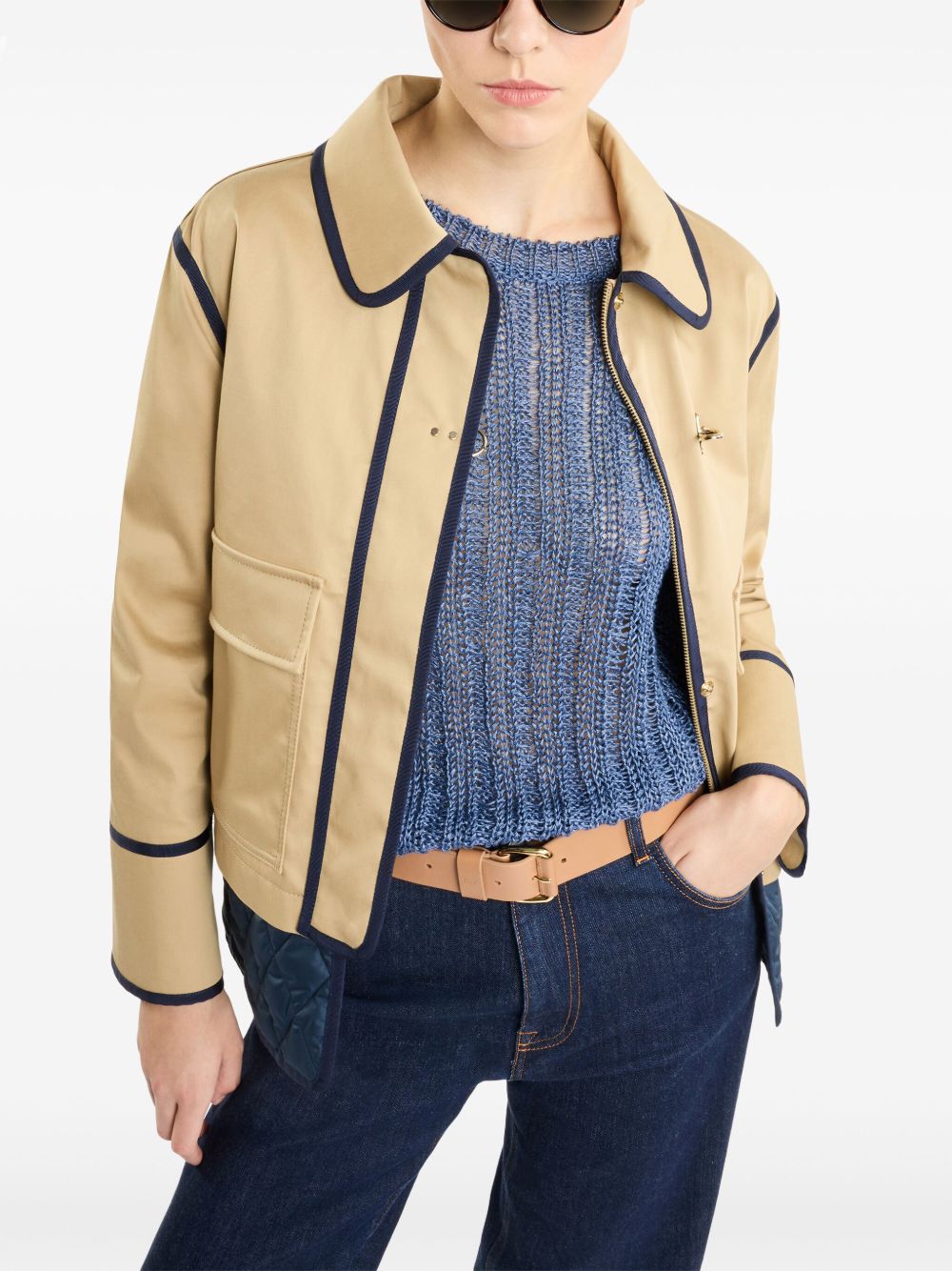 FAY Stretch Gabardine Caban Jacket - Women's