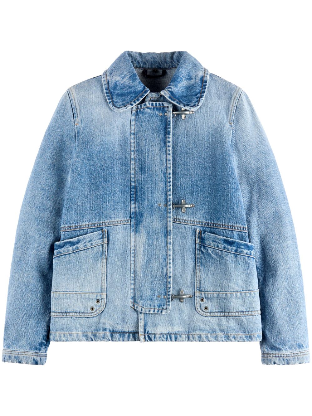 FAY Women's Denim Jacket with Concealed Fastening