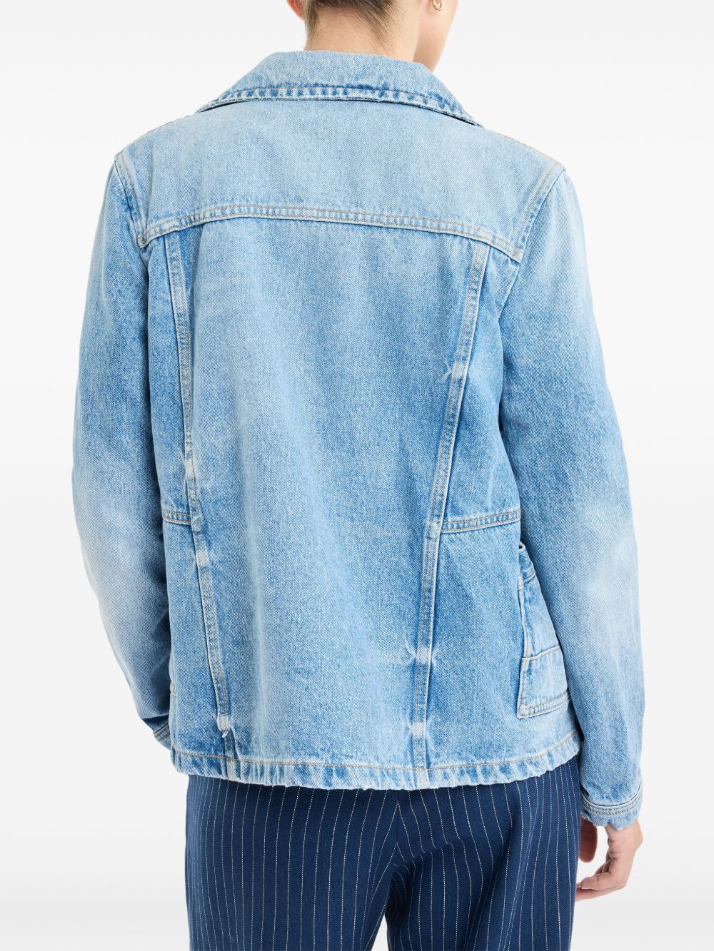 FAY Women's Denim Jacket with Concealed Fastening