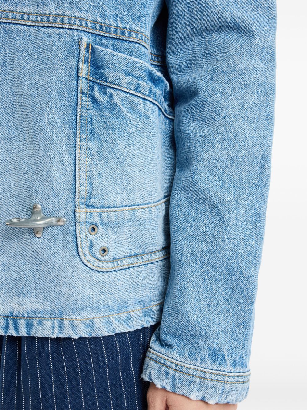 FAY Women's Denim Jacket with Concealed Fastening
