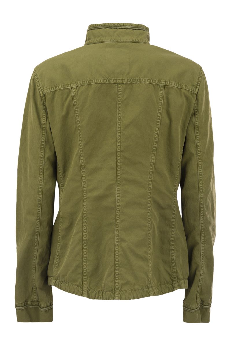 FAY Mini Cotton and Linen Safari Jacket