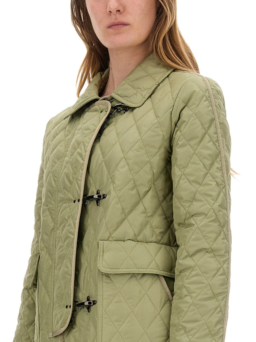 FAY 3-Hook Nylon Quilted Jacket - Size S