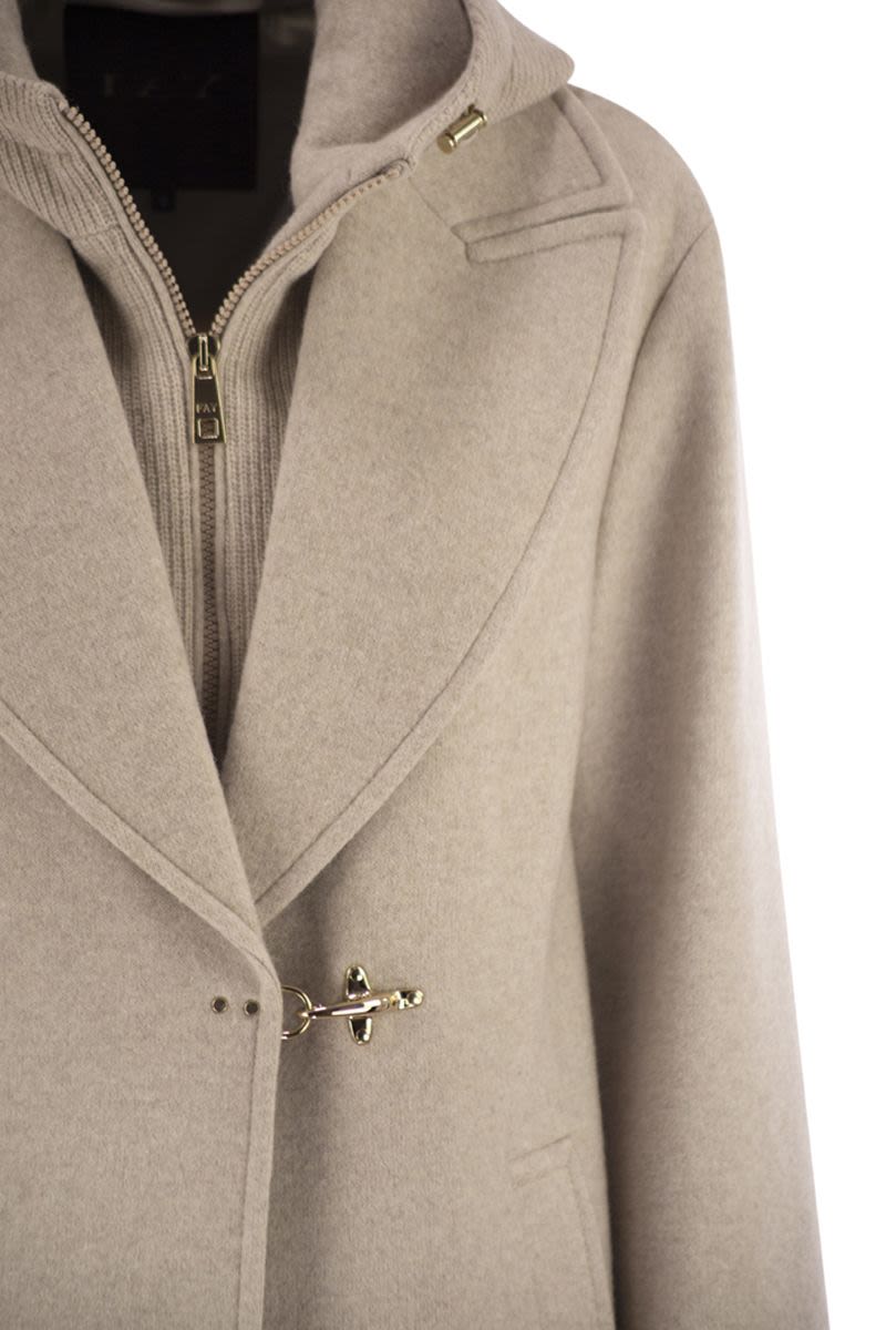 FAY Double Front Wool T-Shirt Jacket