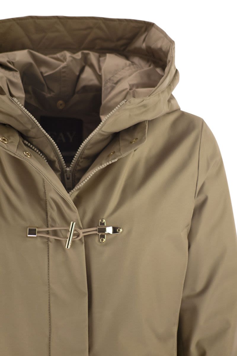 FAY Technical Gabardine Toggle Jacket