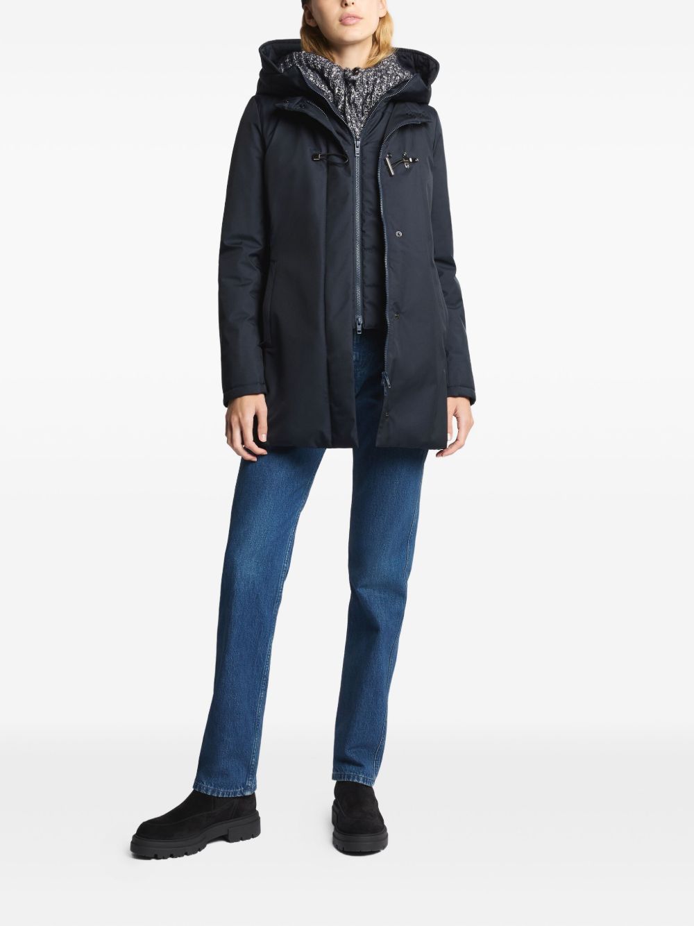 FAY Technical Gabardine Toggle Jacket