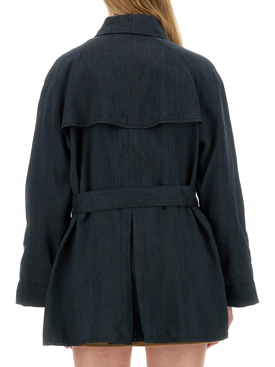 FAY Mini Short Trench Coat - Size L