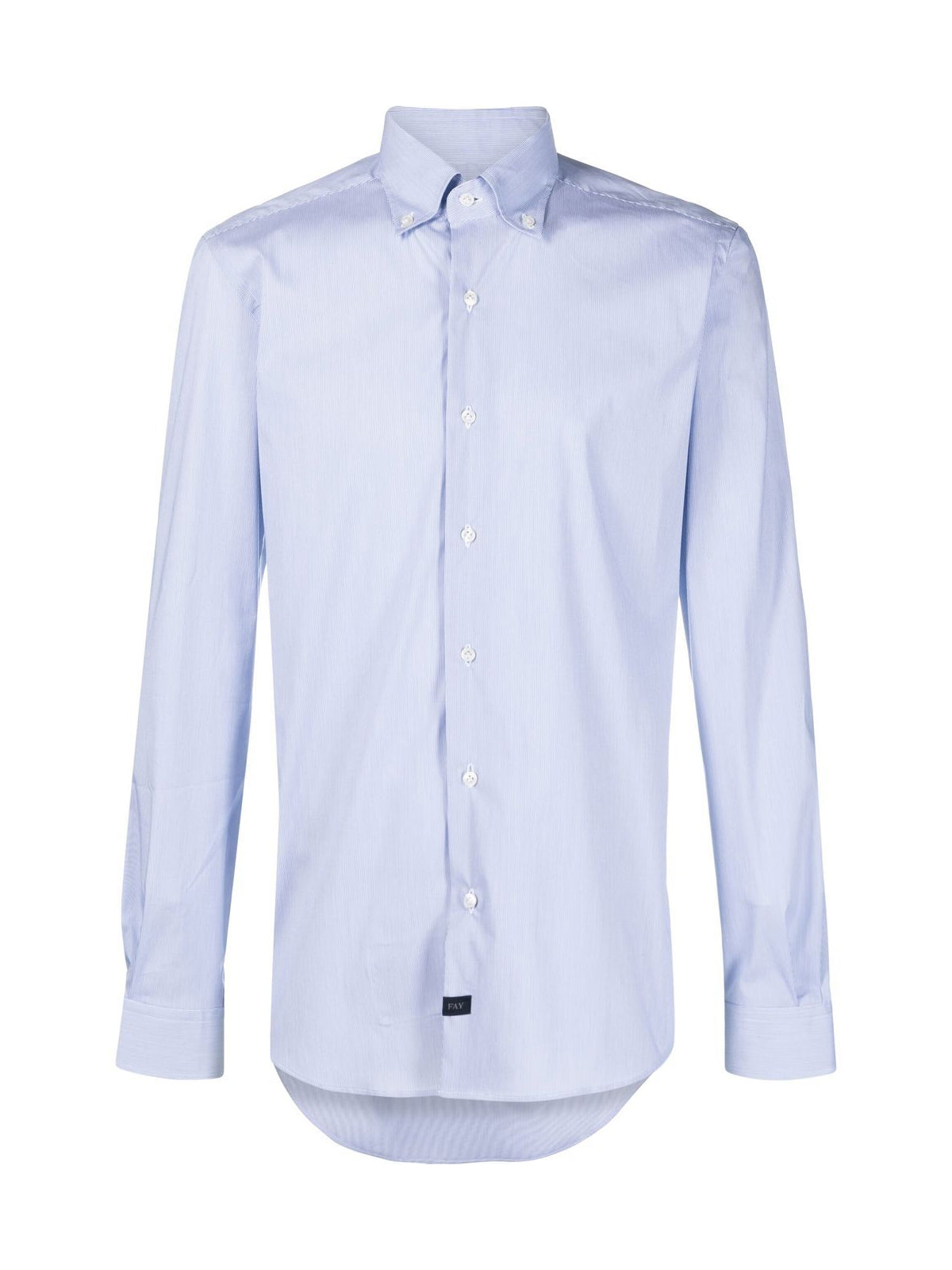 FAY Men's Mini Button Down Stretch Shirt