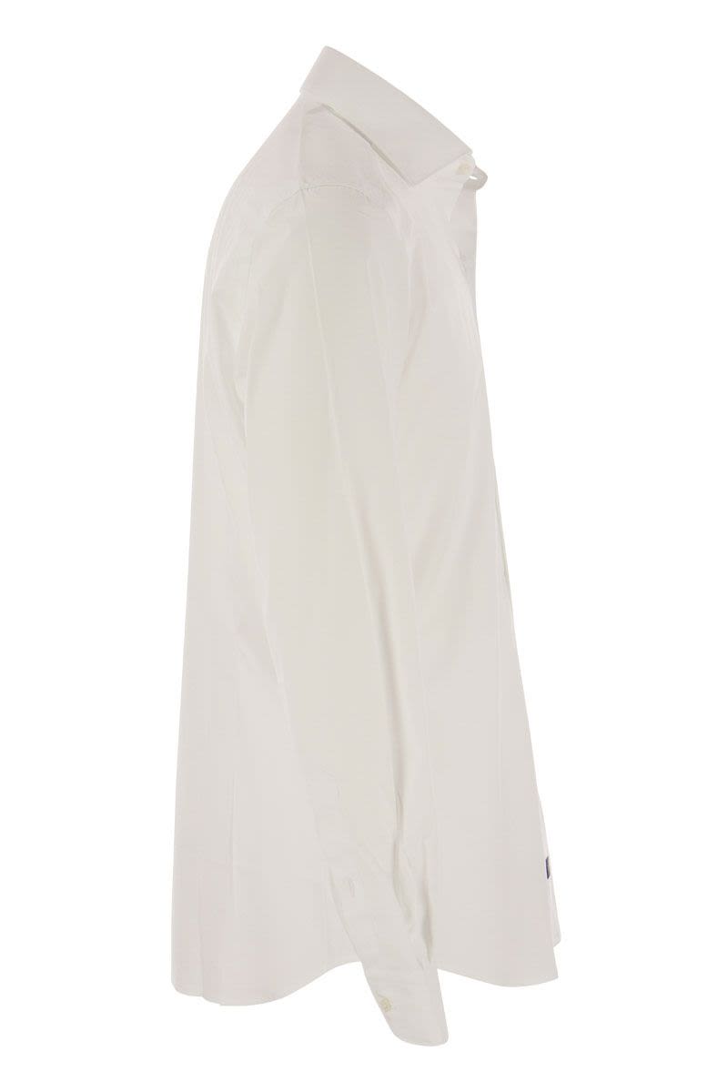 FAY Stretch French Collar Shirt - Men's Comfort Fit