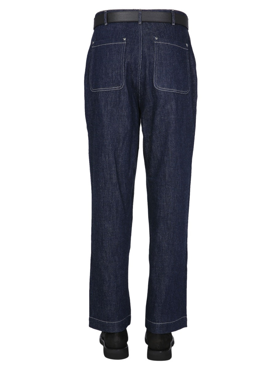 NIGEL CABOURN Wide Fit Jeans with Talon Zip Closure