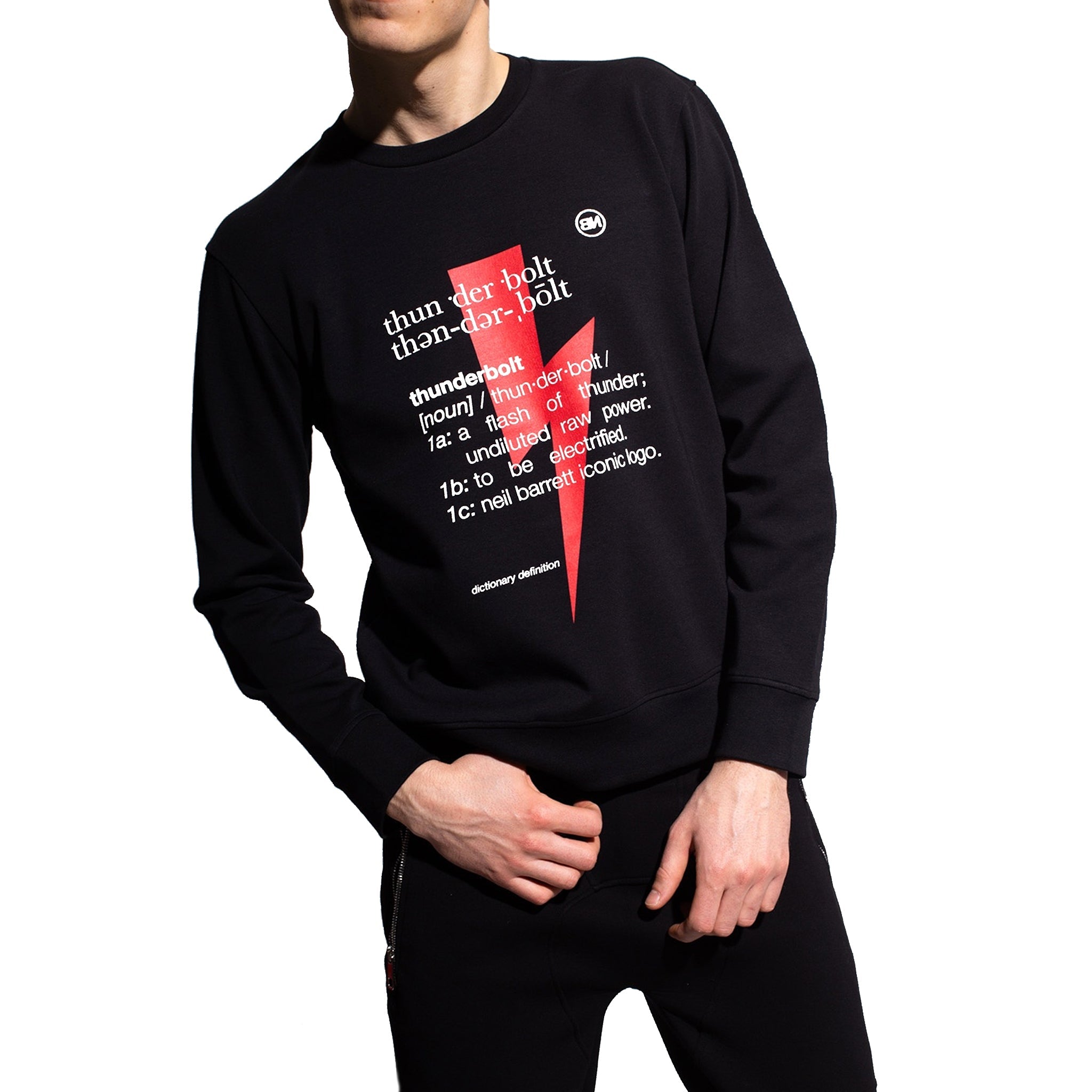 NEIL BARRETT Logo Sweatshirt for Men - Perfect for Spring/Summer