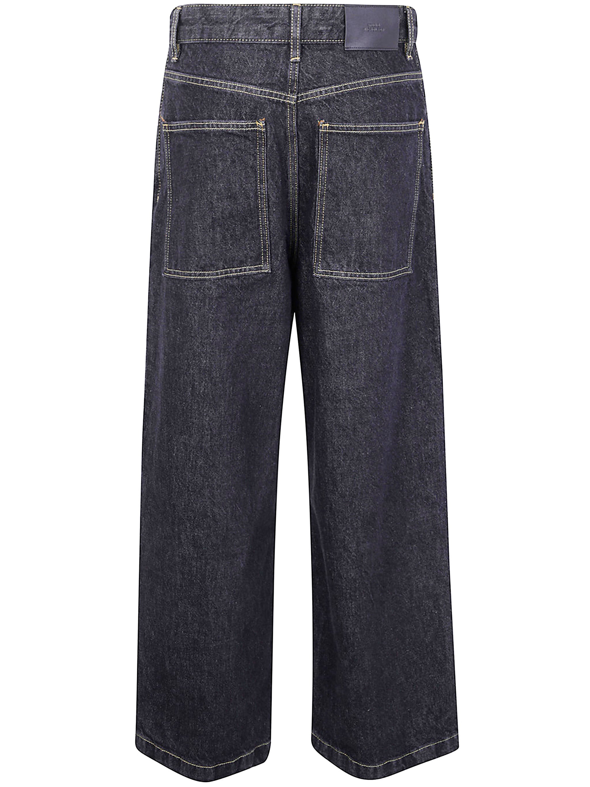 STUDIO NICHOLSON Curved Leg Denim Pants for Women