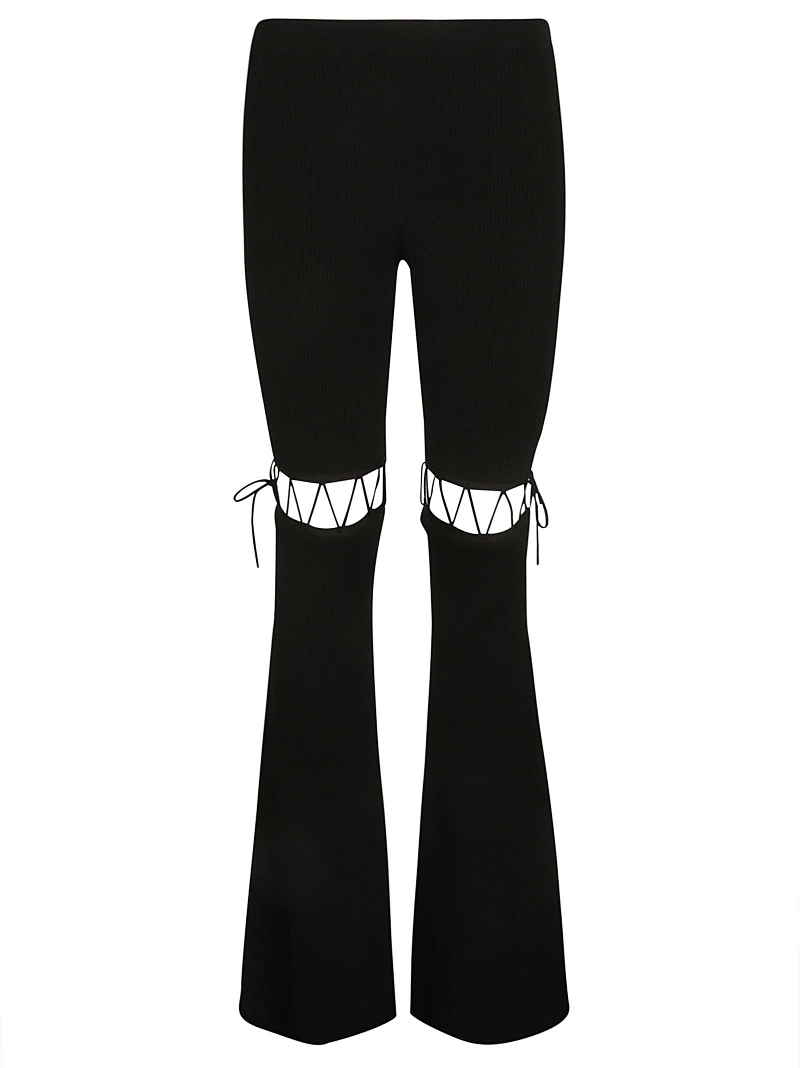 NENSI DOJAKA Flared Laced Leggings for Women - Perfect for Fall/Winter