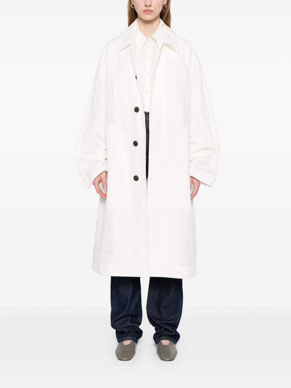 STUDIO NICHOLSON Nylon and Cotton Blend Jacket for Women - SS25