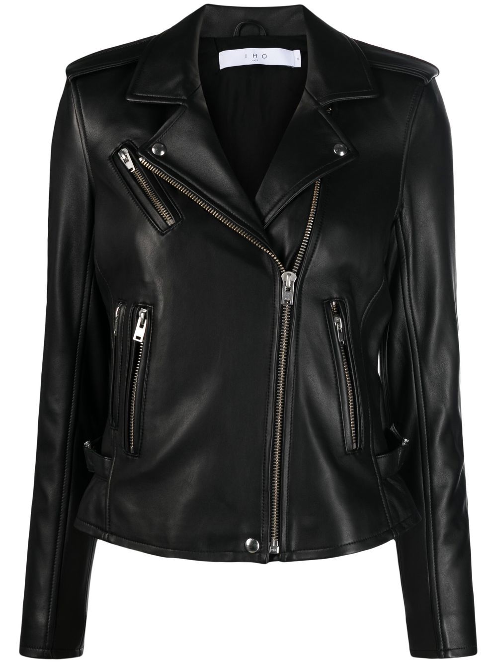 IRO Lambskin Leather Jacket with Notched Lapels