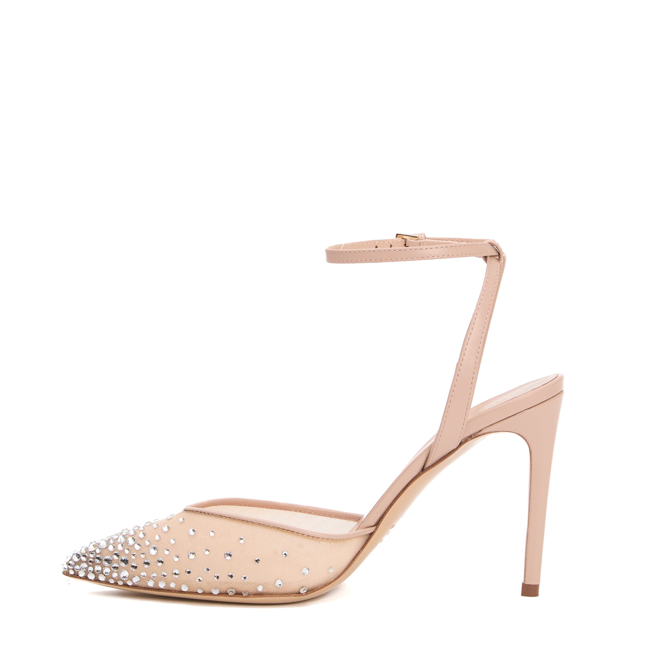 NINALILOU Slingback Ankle Strap Sandals with 90 mm Heel