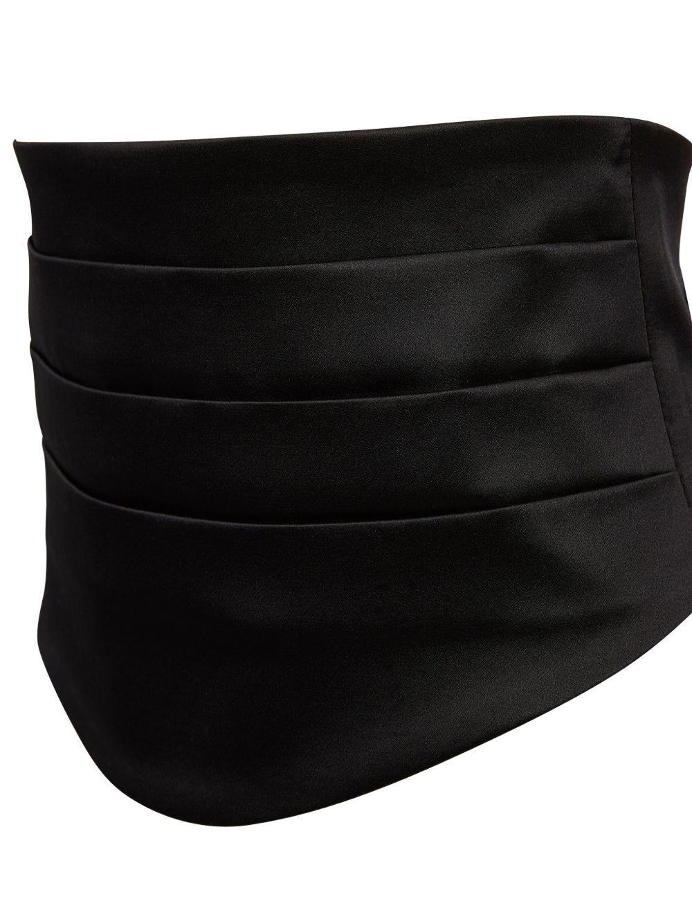 NINA RICCI Silk Blend Satin Tuxedo Belt