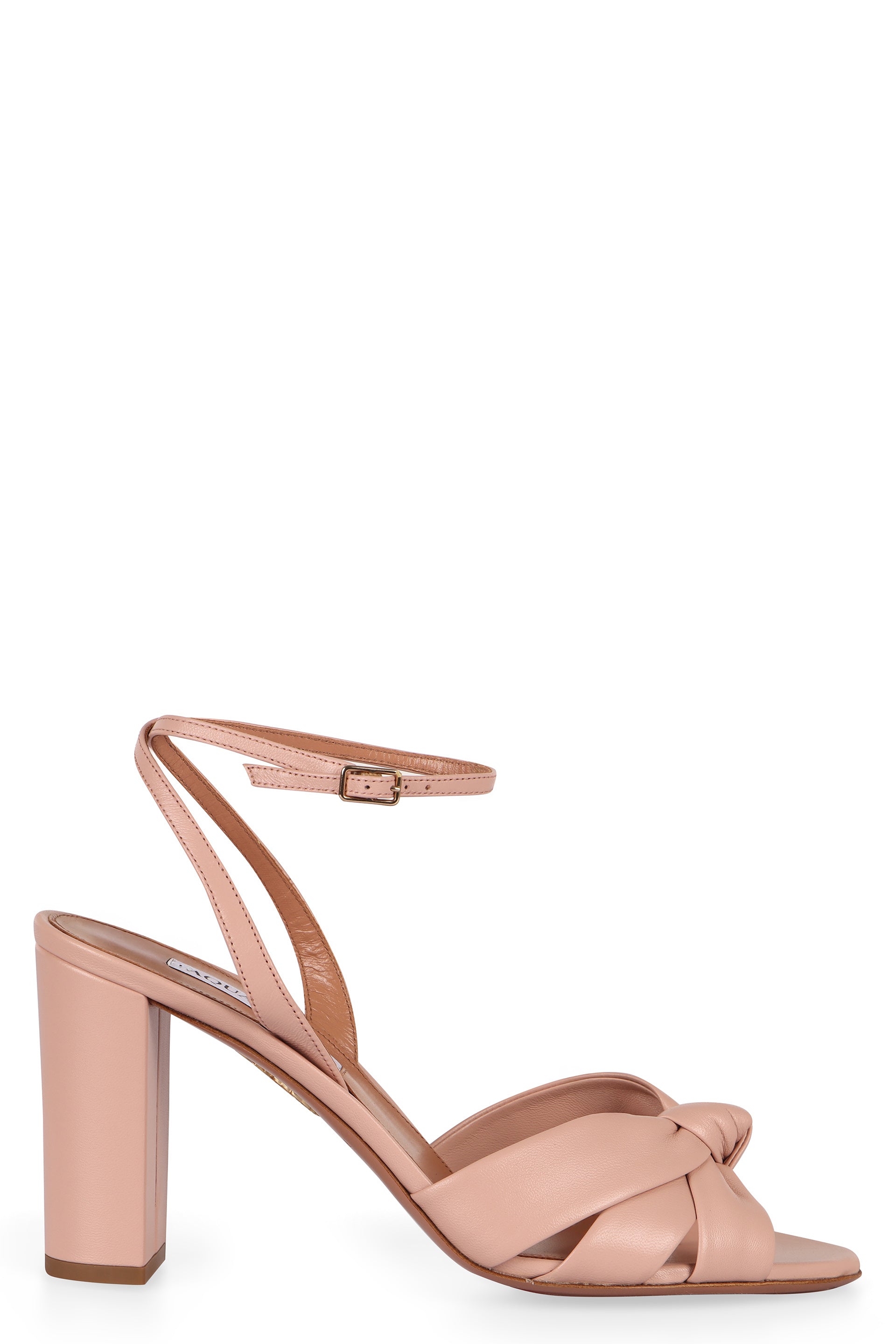 AQUAZZURA Adjustable Mini Leather Sandals