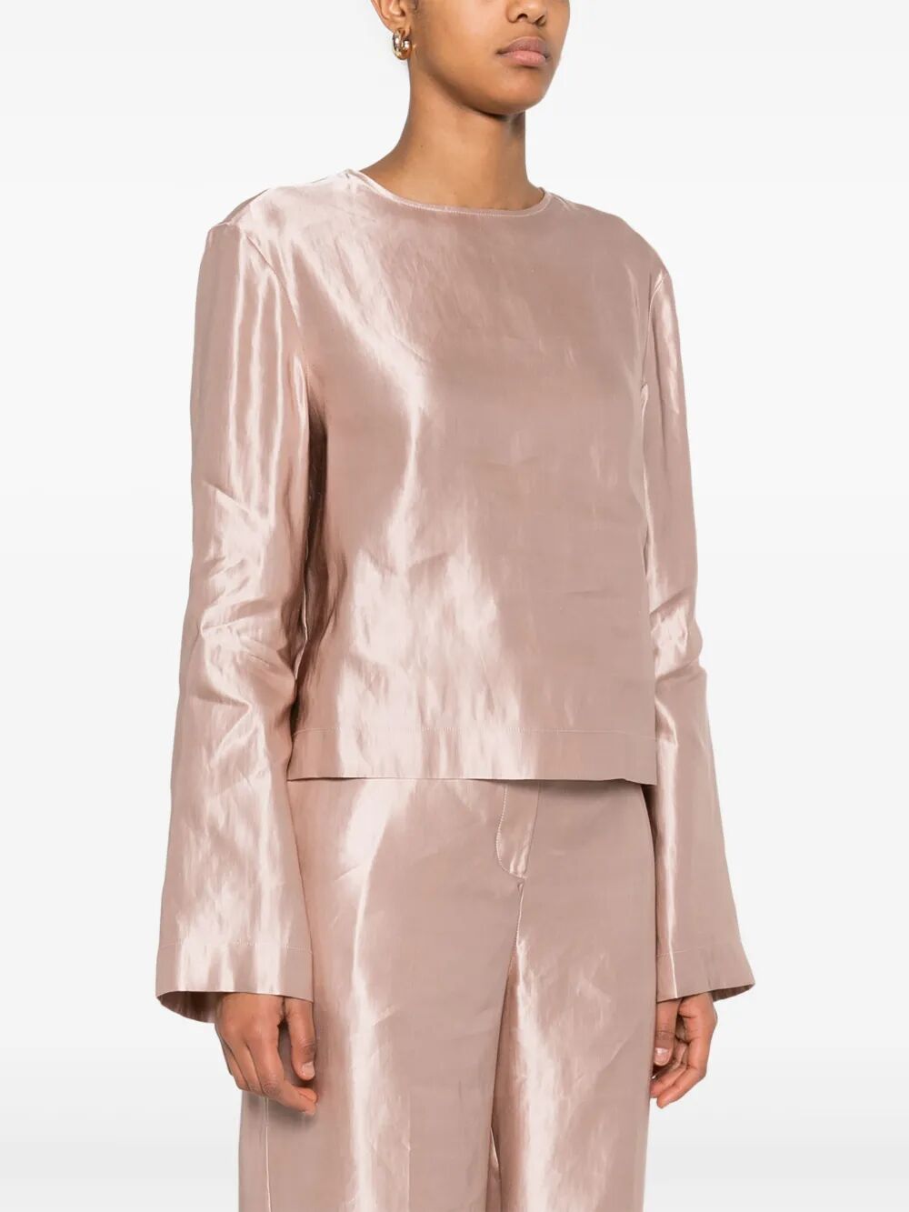 LOULOU STUDIO Round Neck Mini Blouse for Women