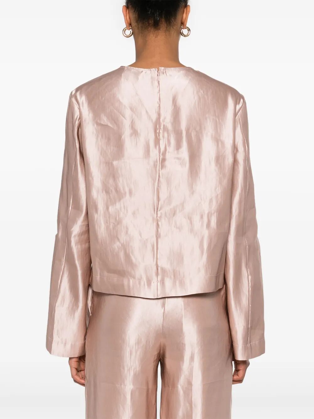 LOULOU STUDIO Round Neck Mini Blouse for Women