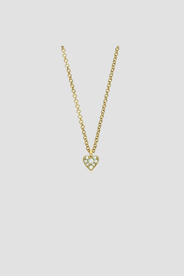 SOPHIE BILLE BRAHE Heart Diamond Mini Necklace 40 cm