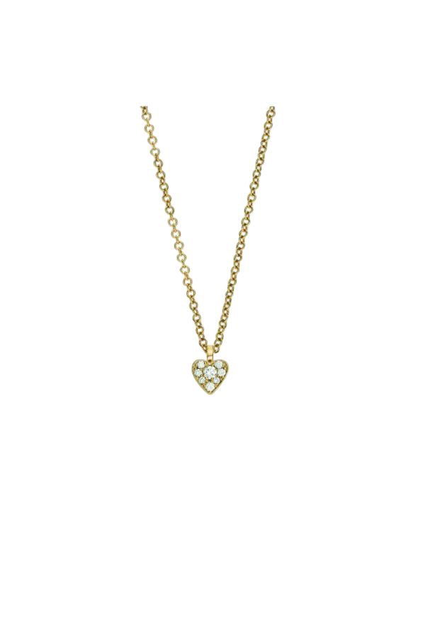 SOPHIE BILLE BRAHE Heart Diamond Mini Necklace 40 cm