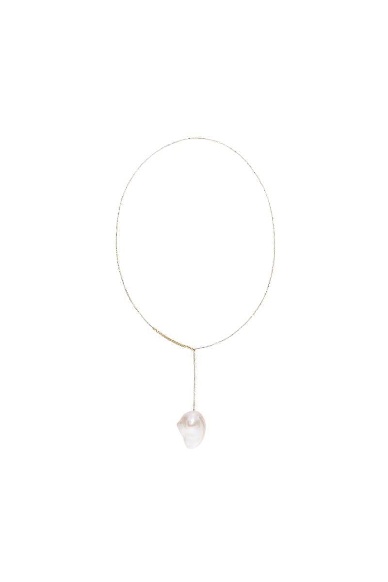 SOPHIE BILLE BRAHE Siren Necklace in 14K Yellow Gold with Fresh Water Pearls - 41cm
