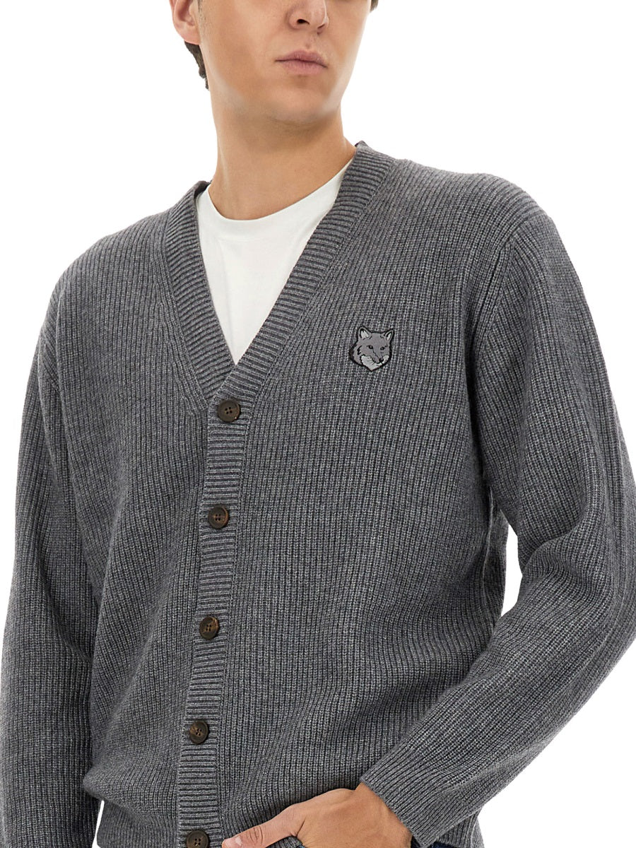 MAISON KITSUNÉ Ribbed Cardigan - Size L