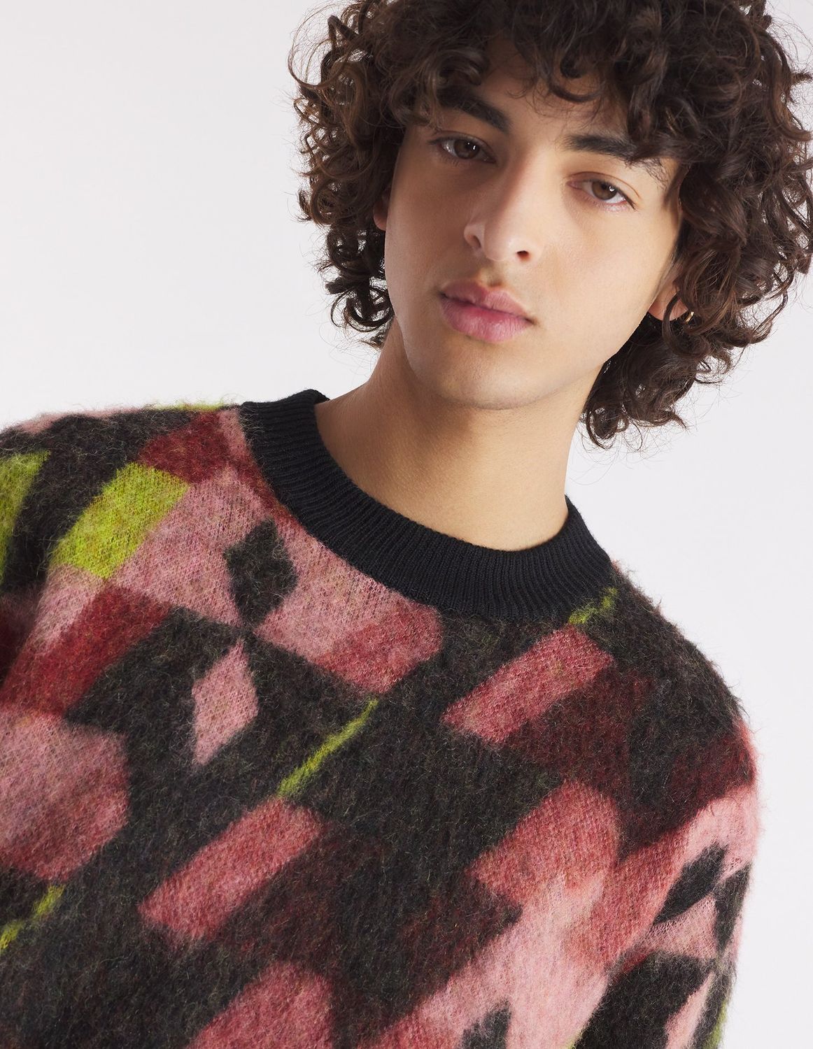 MAISON KITSUNÉ Graphic Mohair Jacquard Jumper for Men