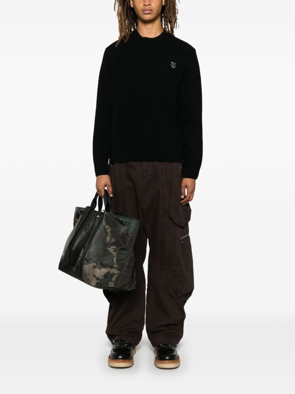 MAISON KITSUNÉ Men's Classic Fox Head T-Shirt - Large