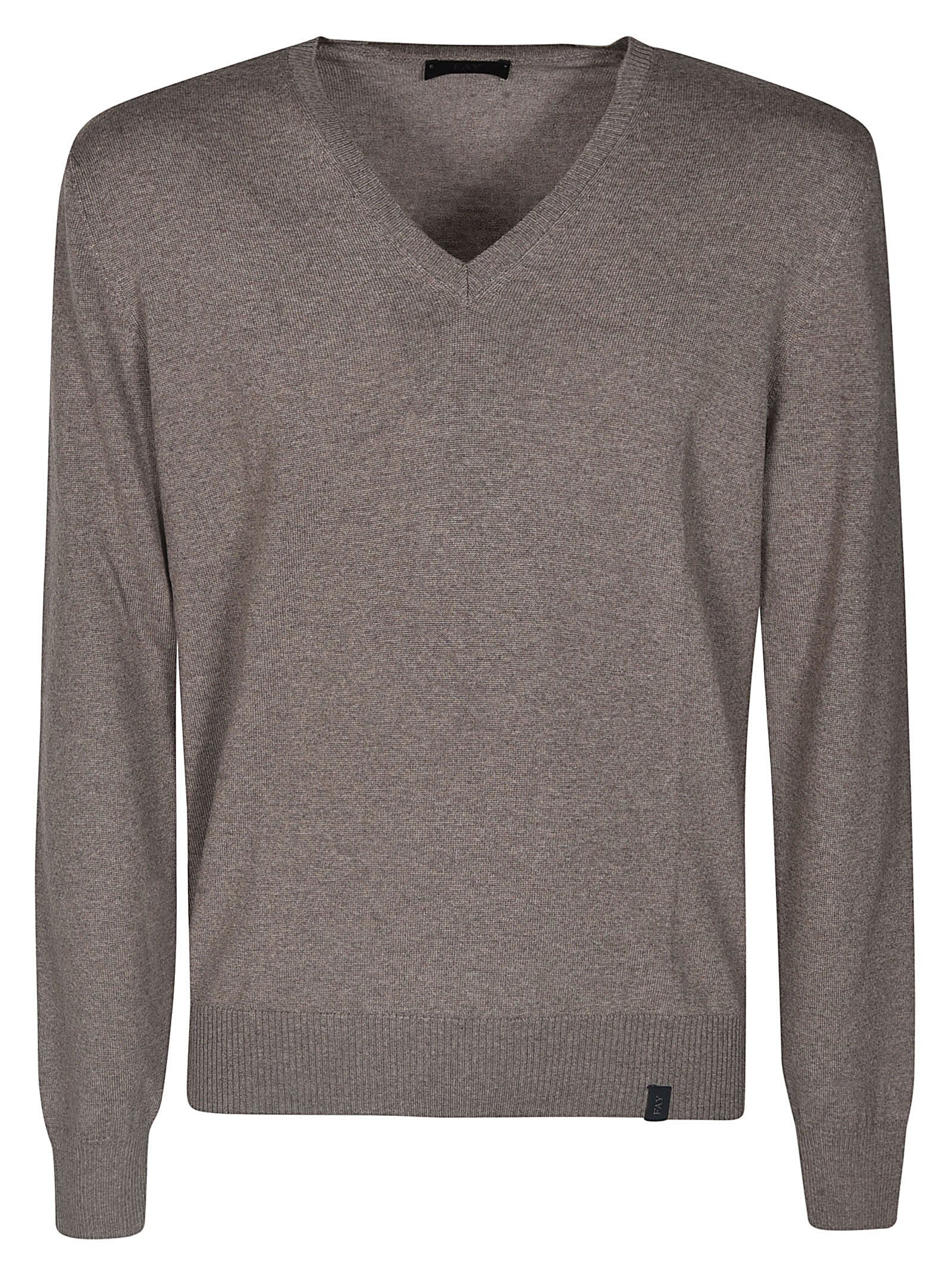 FAY V-Neck Fine-Knit Sweatshirt - Men’s Casual Layering Essential