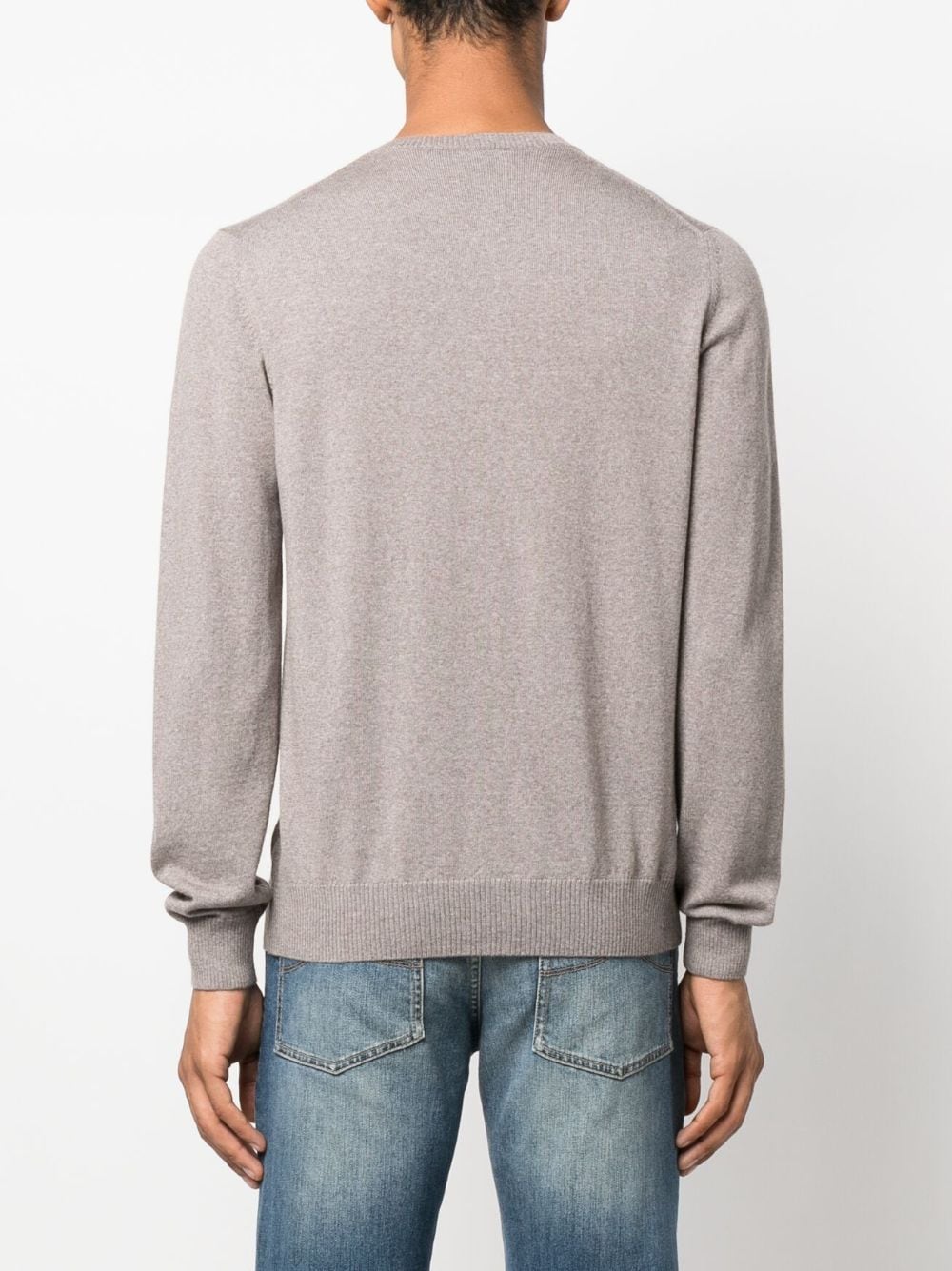 FAY V-Neck Fine-Knit Sweatshirt - Men’s Casual Layering Essential