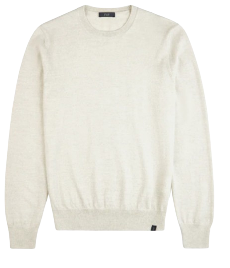 FAY Comfortable 100% Wool Sweater for Men - FW24 Collection