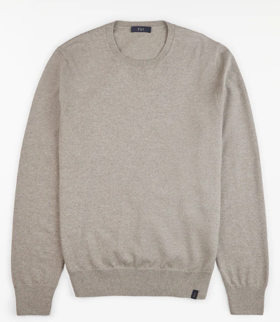 FAY Luxurious 100% Wool Sweater for Men - FW24 Collection