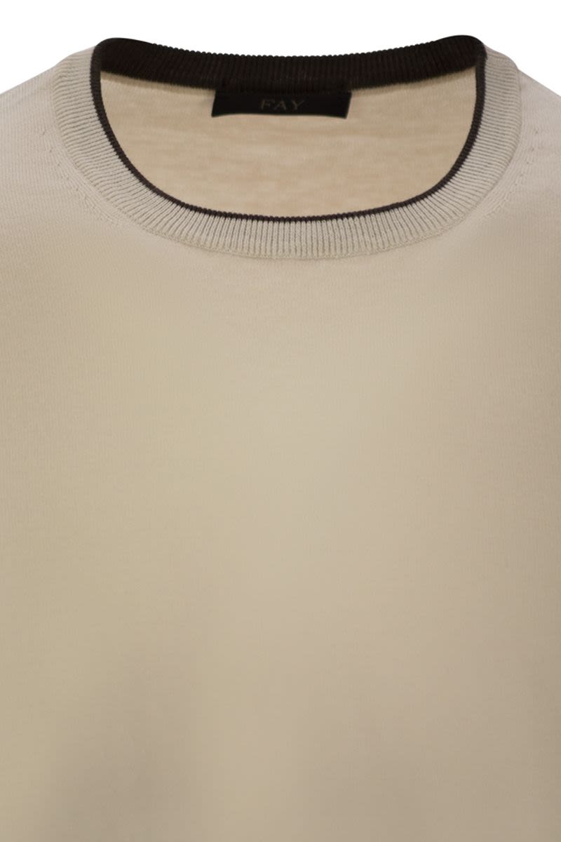 FAY Cotton Crew-Neck Jumper