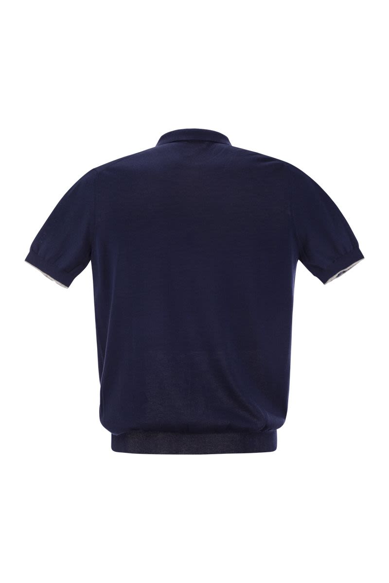 FAY Buttonless Cotton Polo Shirt