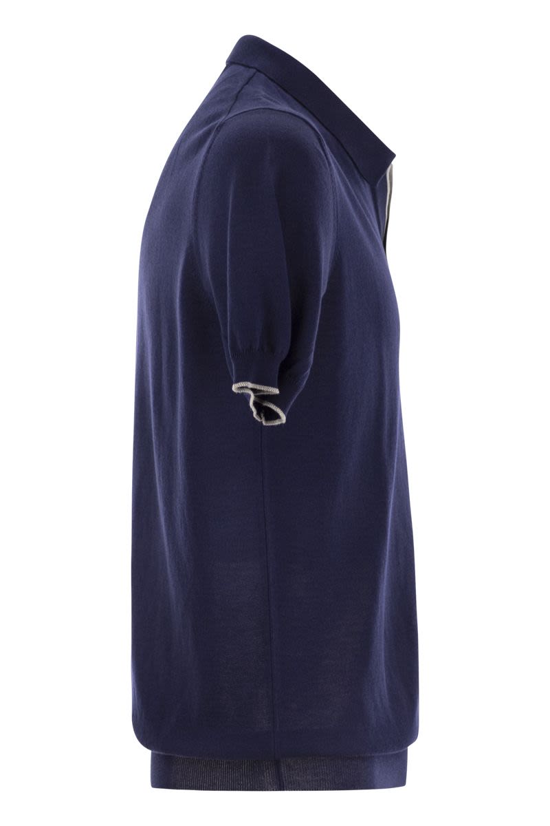 FAY Buttonless Cotton Polo Shirt