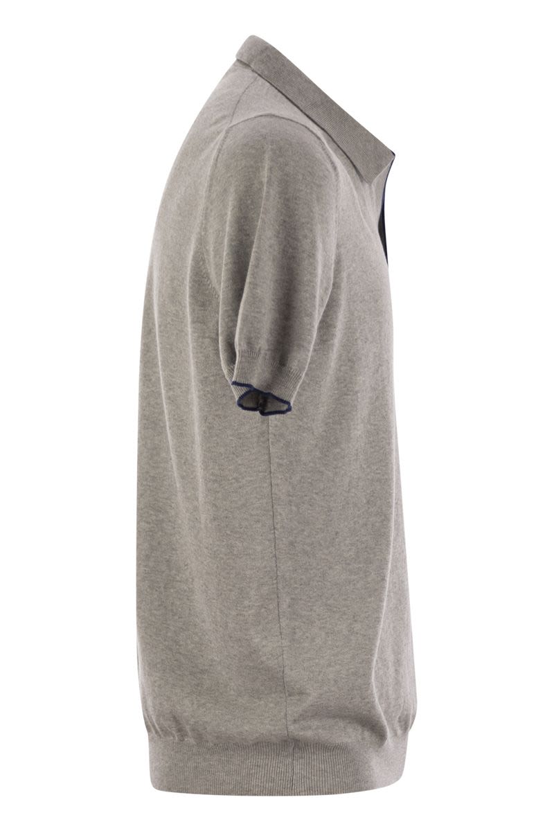 FAY Buttonless Cotton Polo Shirt