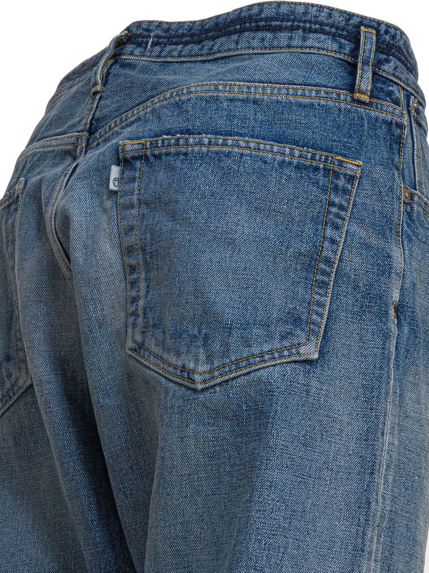 NONNATIVE Relaxed Fit Mini Jeans for Men