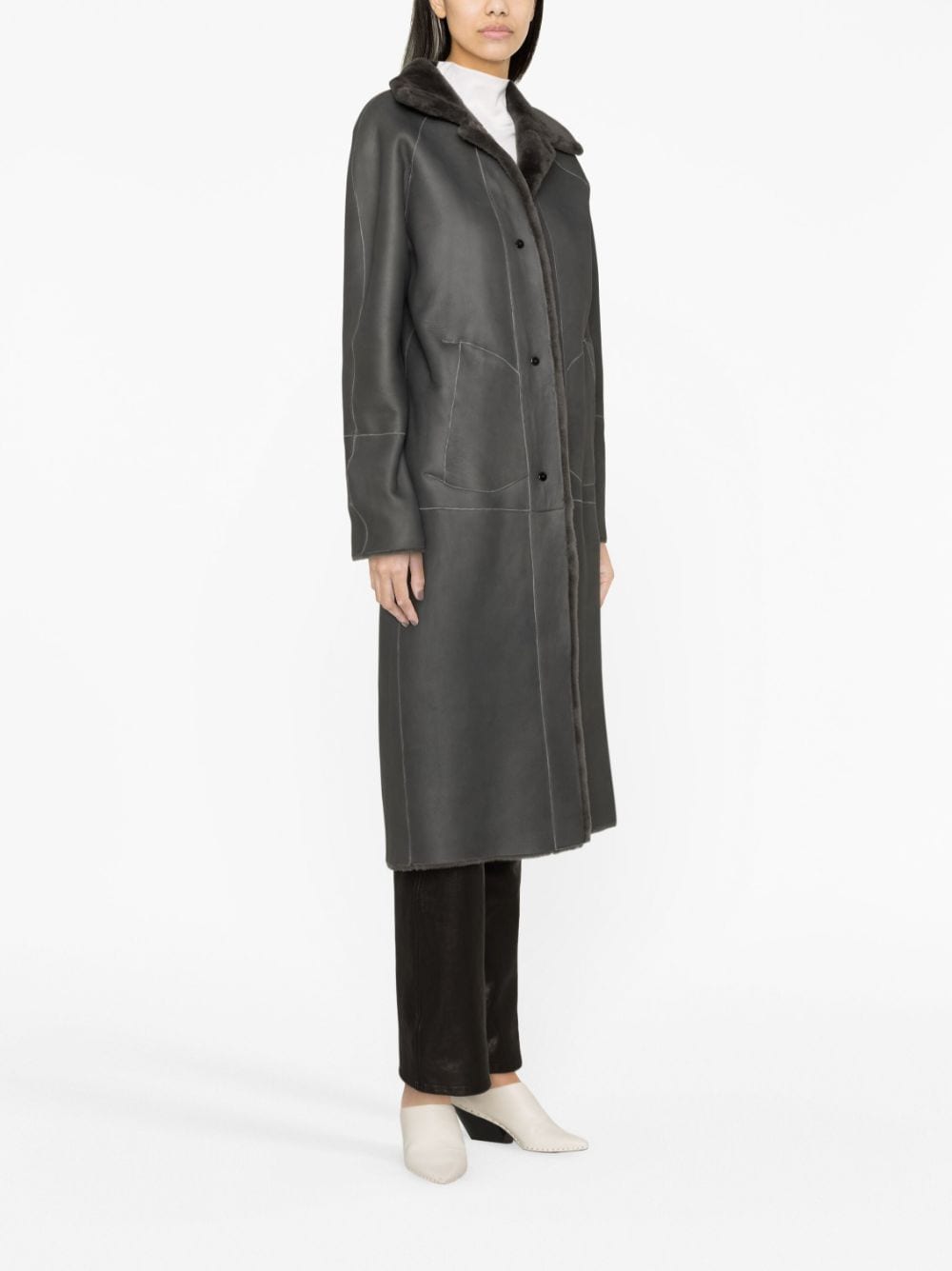 INÈS & MARÉCHAL Noble Sheepskin Coat for Women