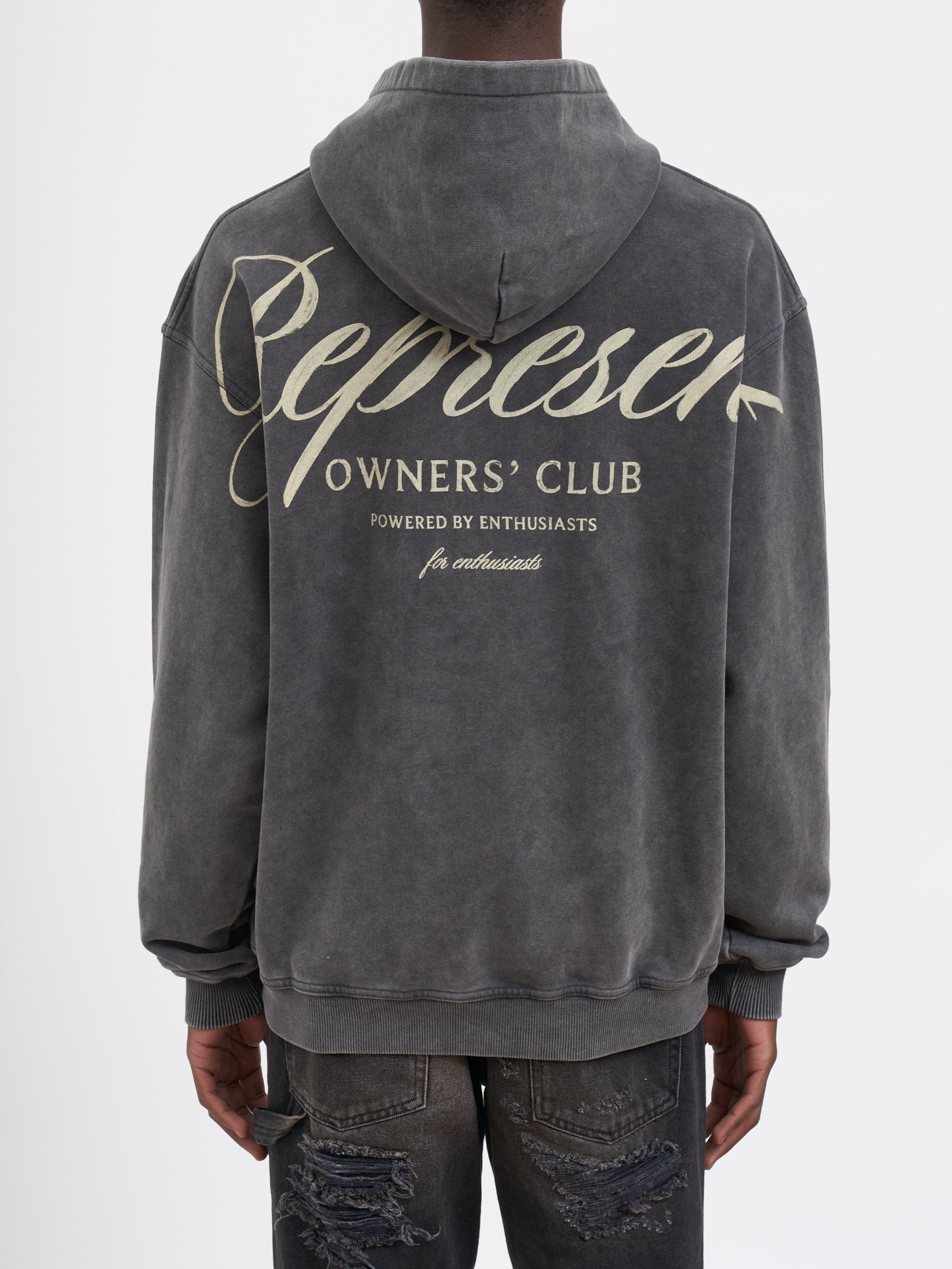 REPRESENT Oversized Owners Club Script Hoodie - Medium Size