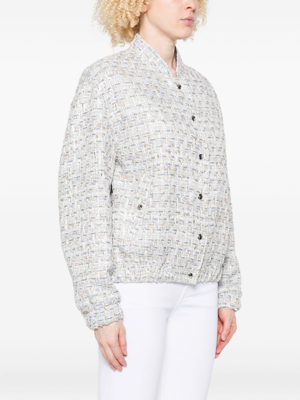 IRO Cotton Jacket with Tweed Texture for Women