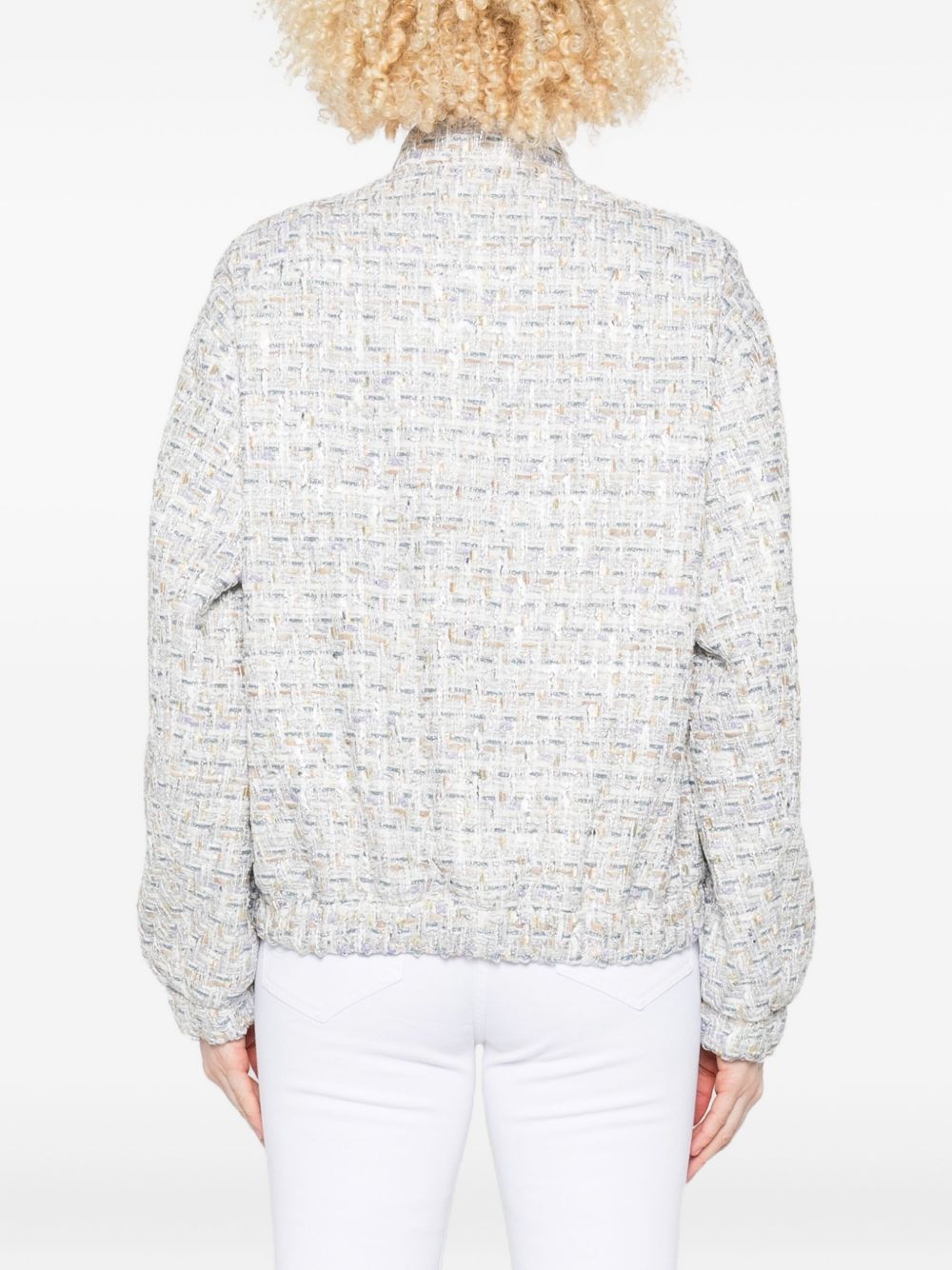 IRO Cotton Jacket with Tweed Texture for Women