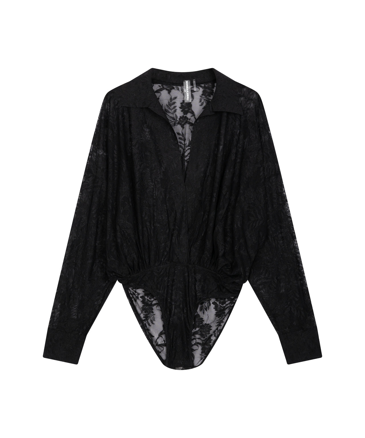 NORMA KAMALI Boyfriend Fit Floral Lace Body