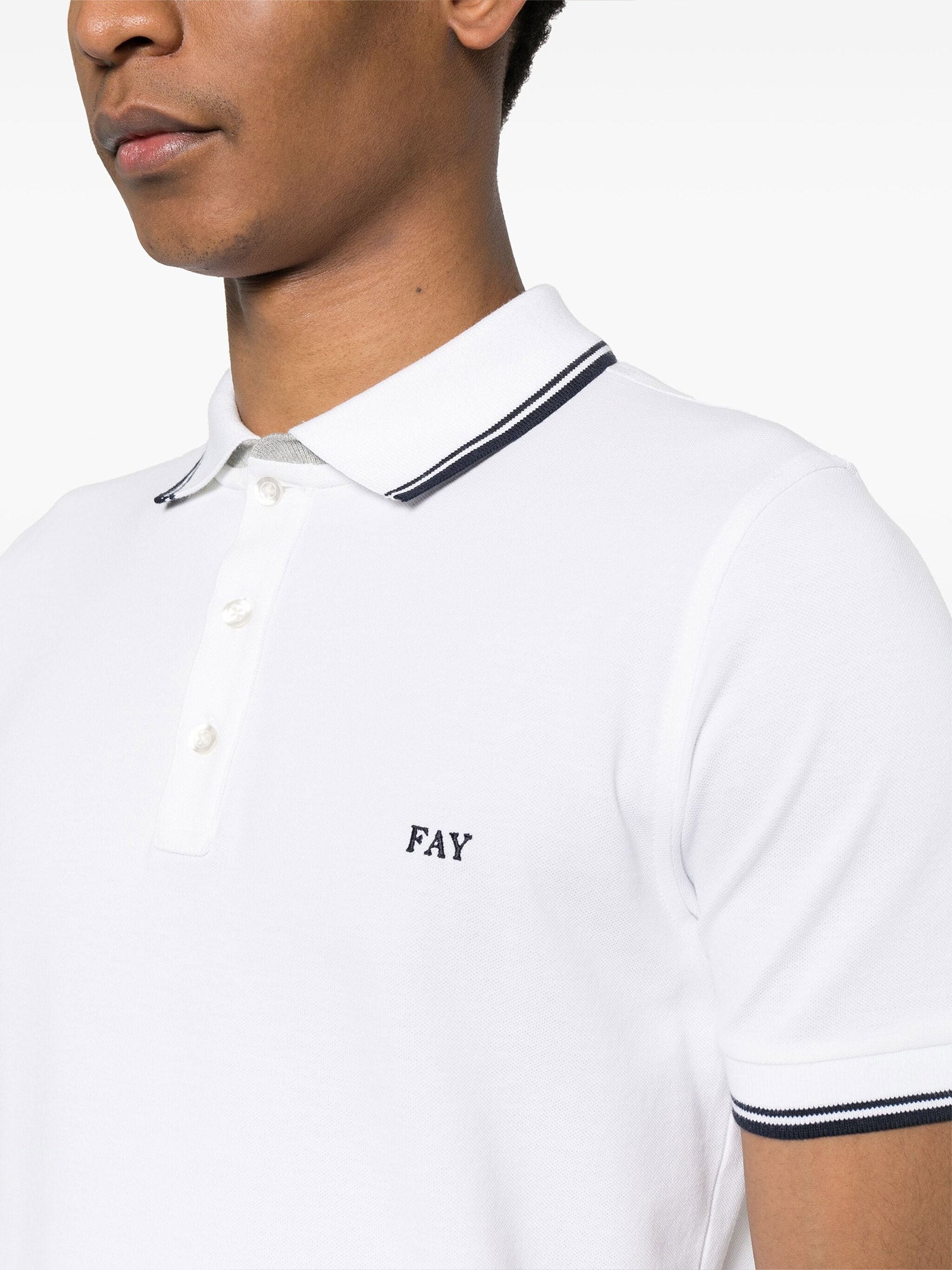 FAY Logo Mini Polo Shirt for Men