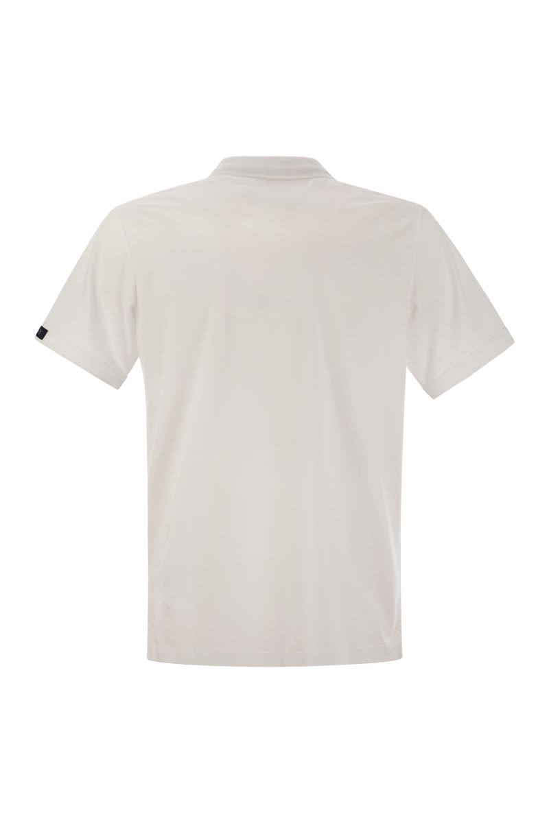 FAY Short-Sleeved Cotton Polo Shirt for Men